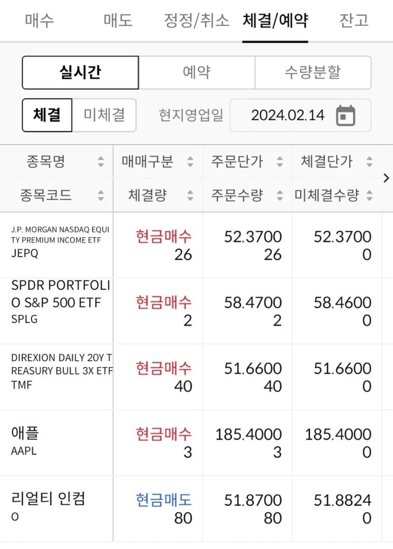 JEPQ 등 매수/ 2.14 1 img