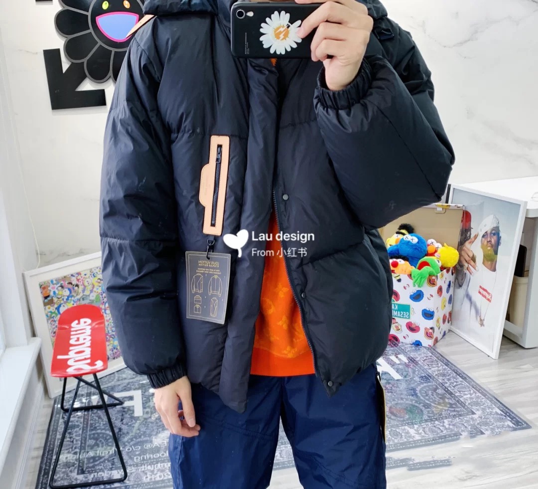  [LOUIS VUITTON] 루이비통 다운필드 후디 블루종 패딩 자켓 1A5CH0