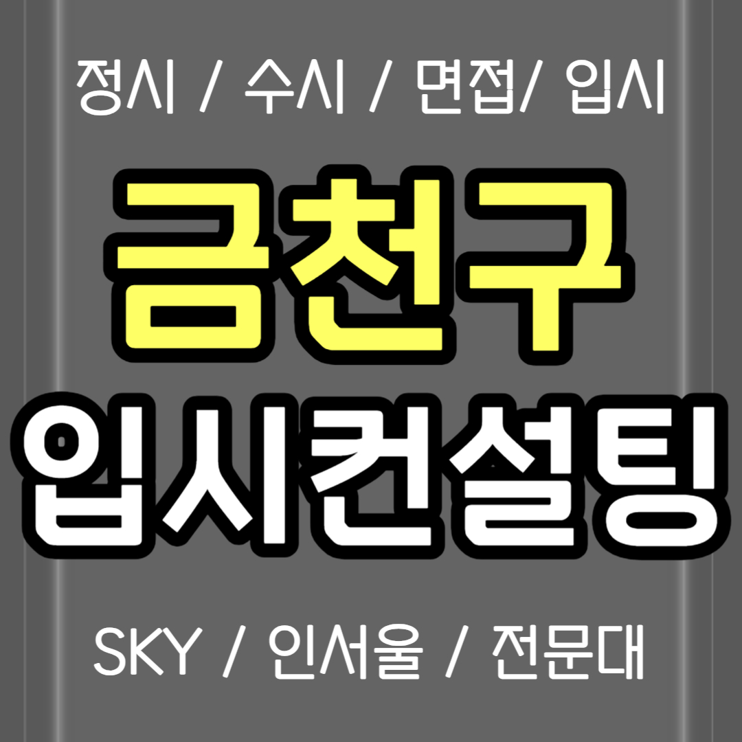  금천구 면접컨설팅 독산동 정시컨설팅 고1 고2 고3 입시컨설팅 고등학생 고등 고1 중3 입컨 컨설팅 비용 생기부 의대
