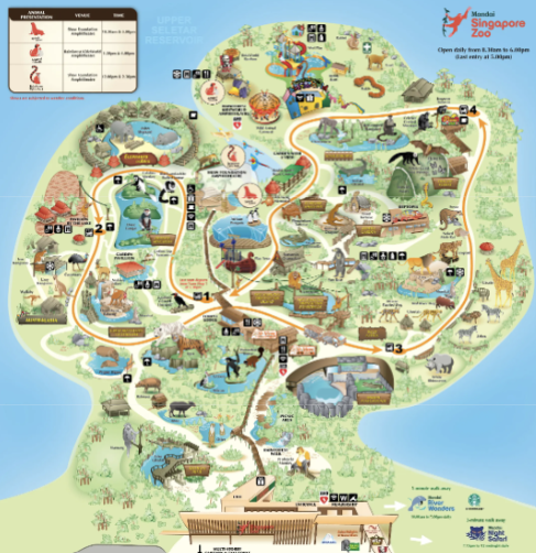 Singapore-zoo-map