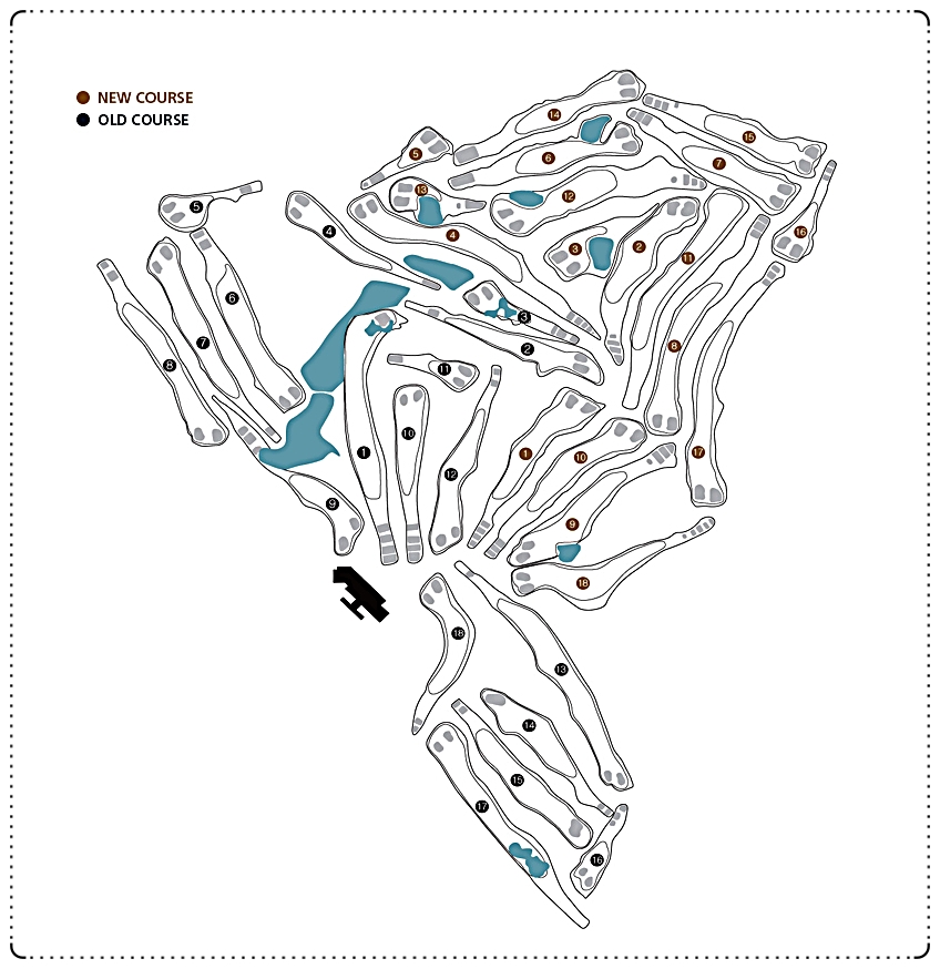 수원CC 골프 코스 소개 조감도