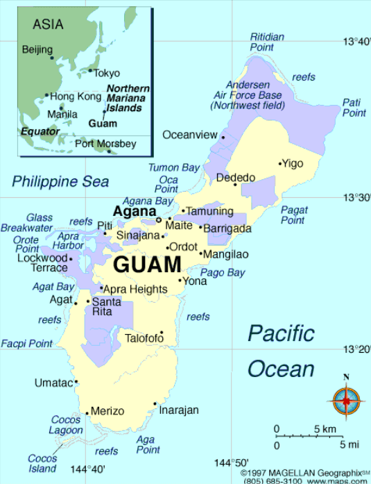 괌 지도