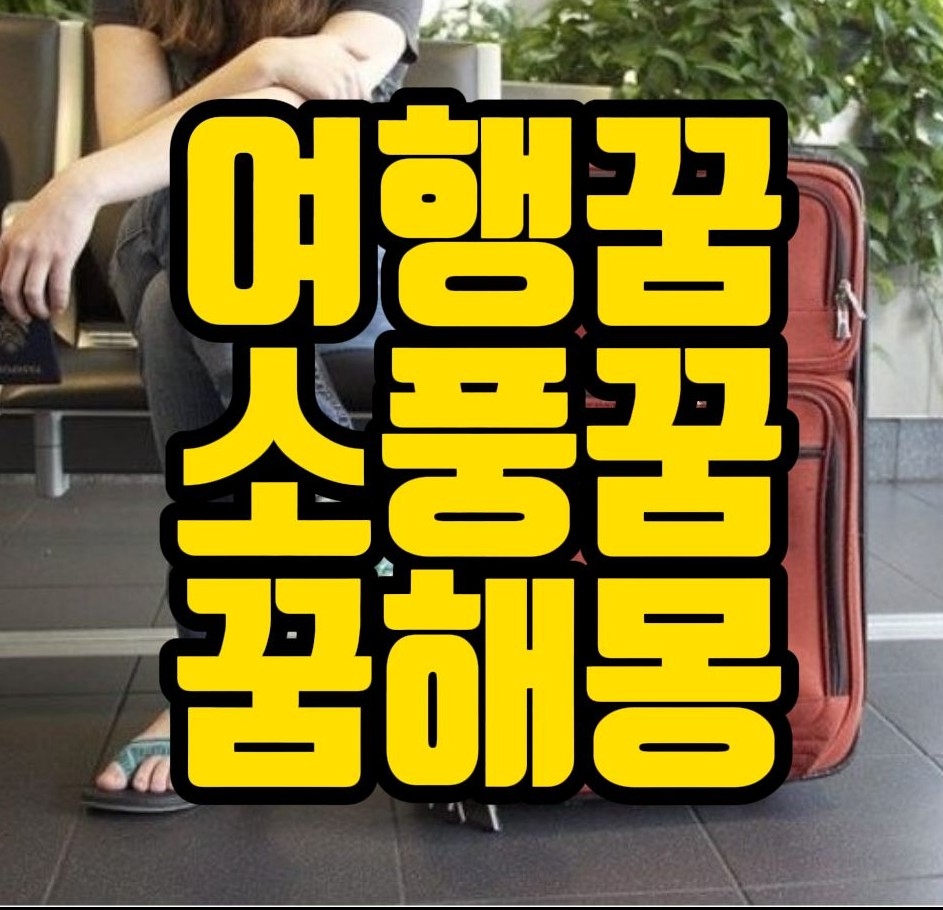  [꿈해몽] 여행가는꿈, 소풍가는꿈, 수학여행가는꿈 꿈풀이 18선