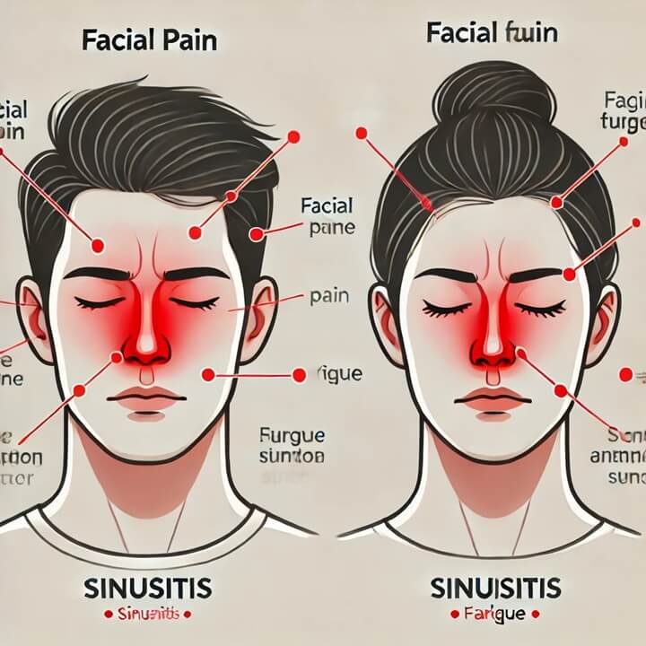 부비동염-증상-남녀-얼굴-통증-인포그래픽