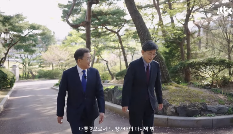 jtbc2 온에어 손석희 문재인 인터뷰 중계 대담 7