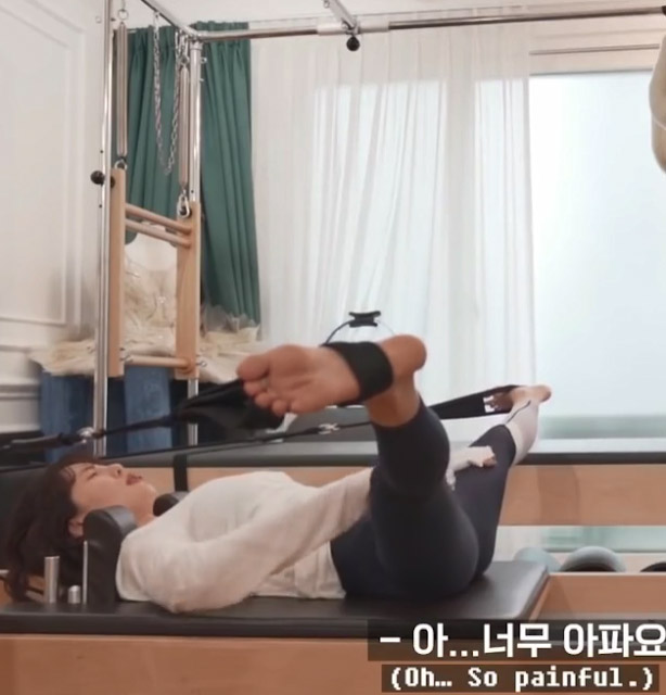  몸ㅁri 유지를 위해 꾸준히 필라테스로 관리하는 현아