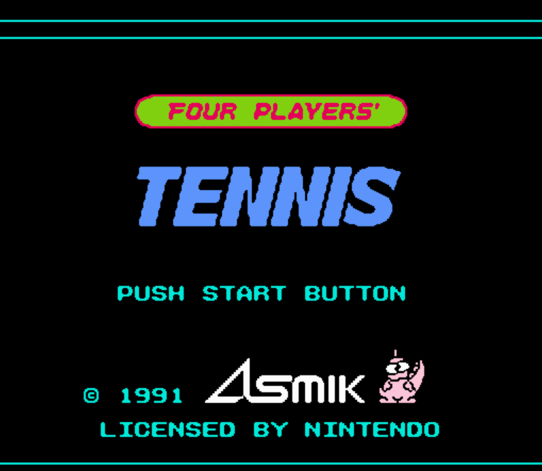  NES ROMS - Four Players' Tennis (EUROPE / 유럽판 롬파일 다운로드)