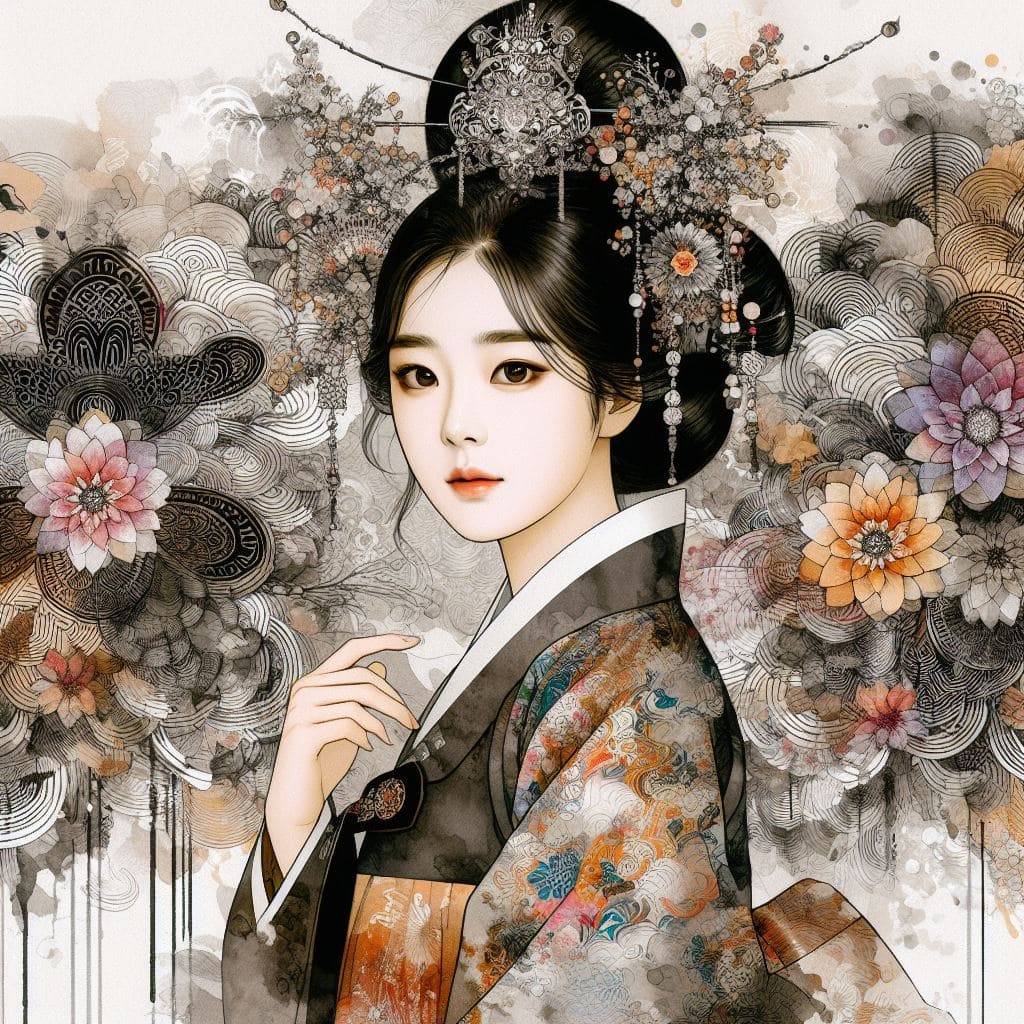 Korean ink painting - Sumukhwa 11