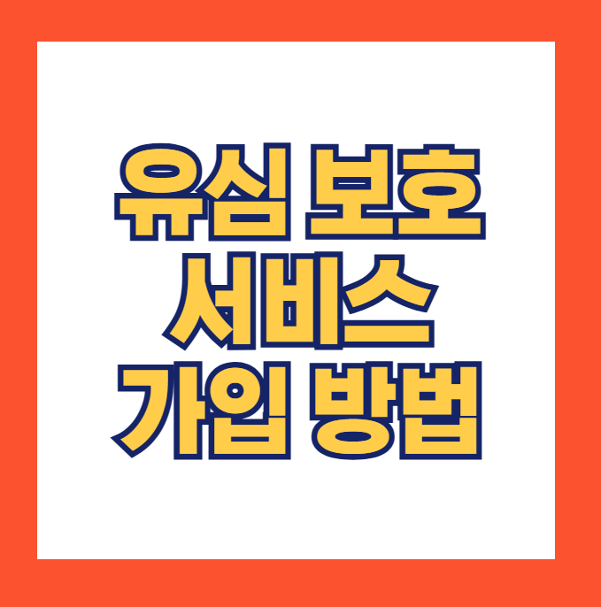 유심 보호 서비스 가입 방법