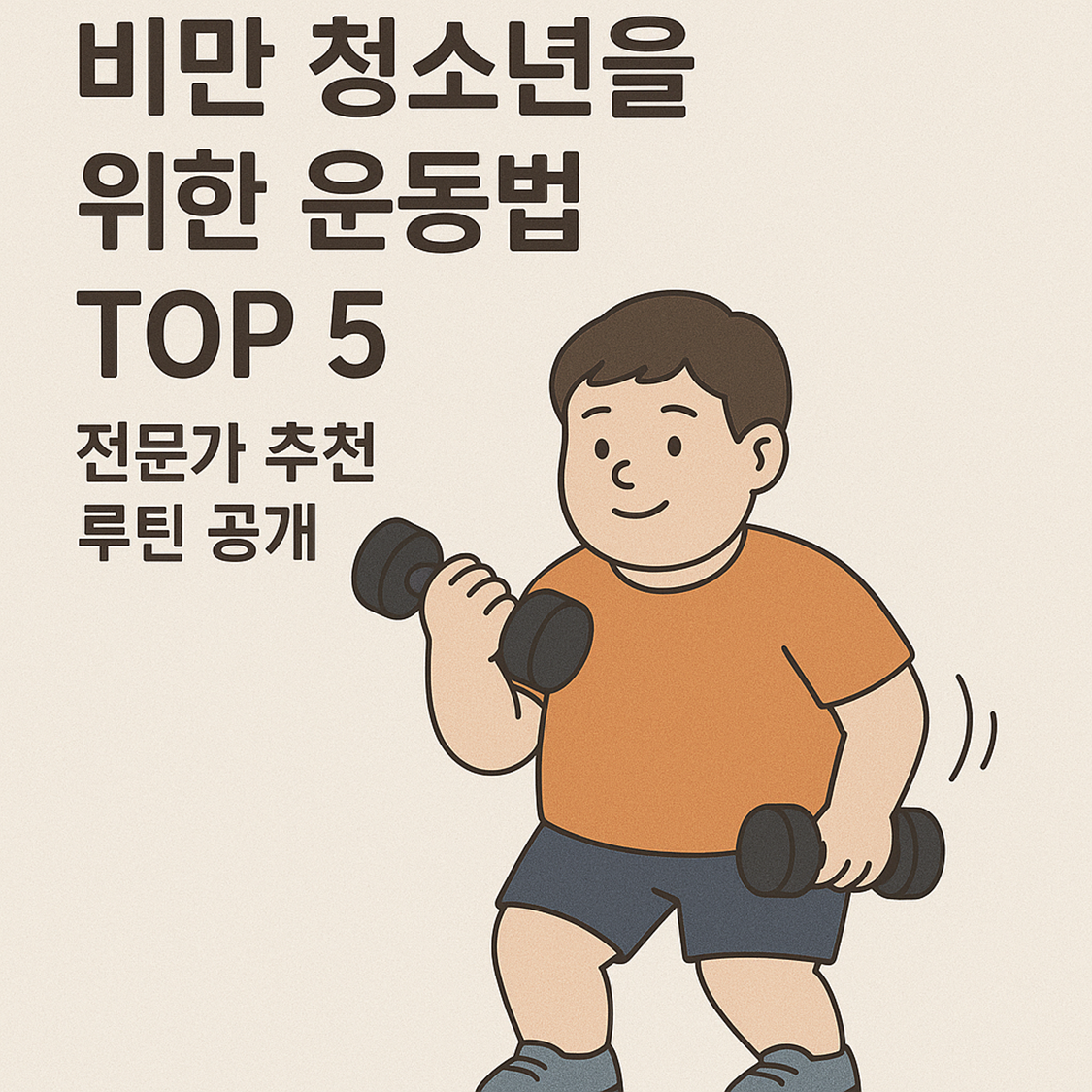 비만 청소년을 위한 운동법 TOP 5