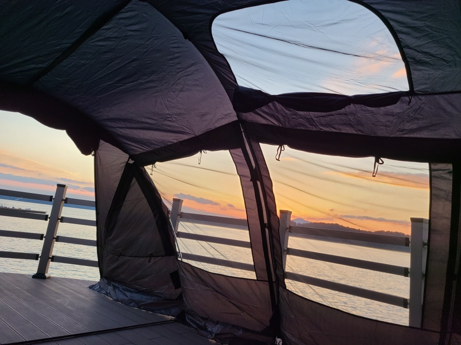 스노우 라인 새턴 쉘터 우리의 첫 텐트! 1