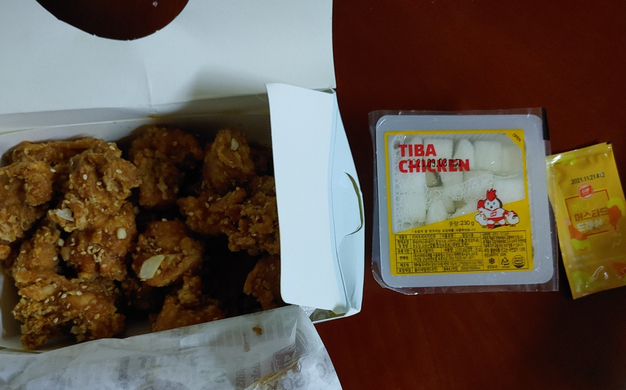  티바두마리치킨 순살 알싸한 마늘 간장 치킨(알마간) 내돈내산 리얼 후기
