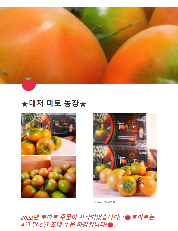  노션으로 소개 페이지 만들기 - 나만의 무료 쇼핑몰 제작(농산물직거래)