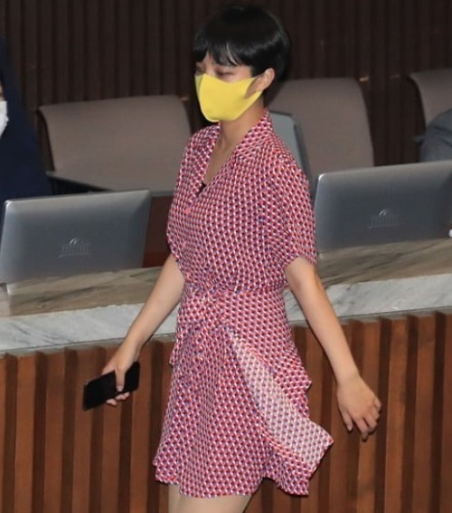  정의당 류호정 의원 원피스 논란이유