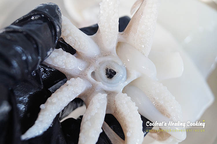 갑오징어숙회, 갑오징어손질법과 28