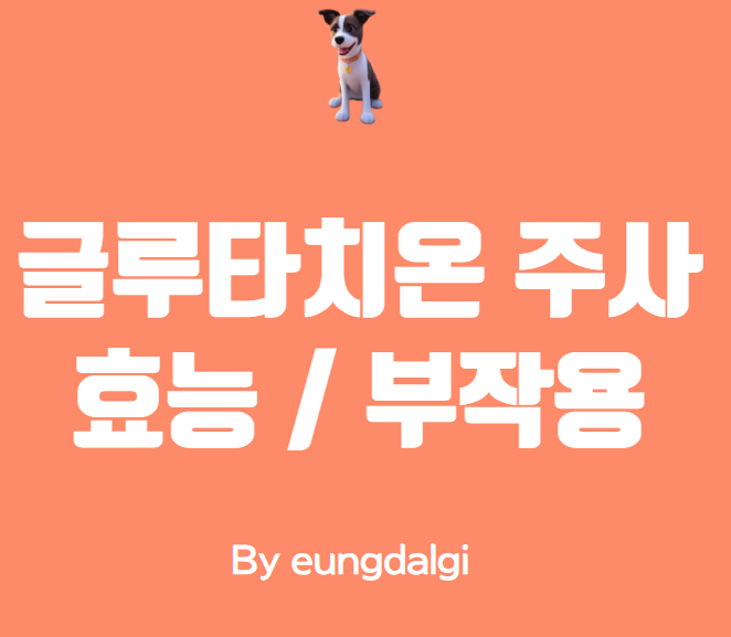  글루타치온 주사 (백옥주사) 효능 및 부작용