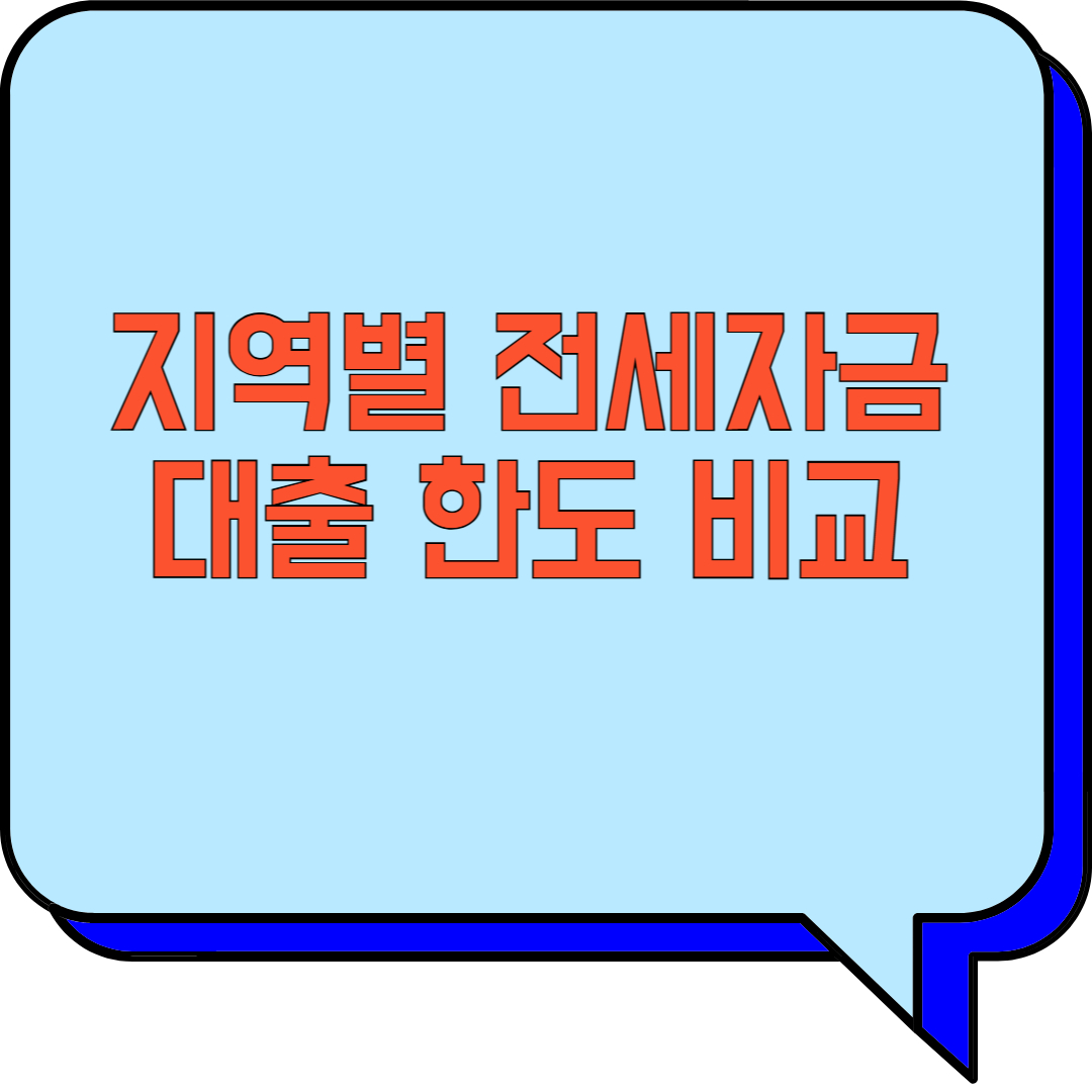 &gt;지역별 전세자금대출 한도 비교 (전세자금대출, 지역별 대출한도, 전세대출 비교) 관련 이미지 사진