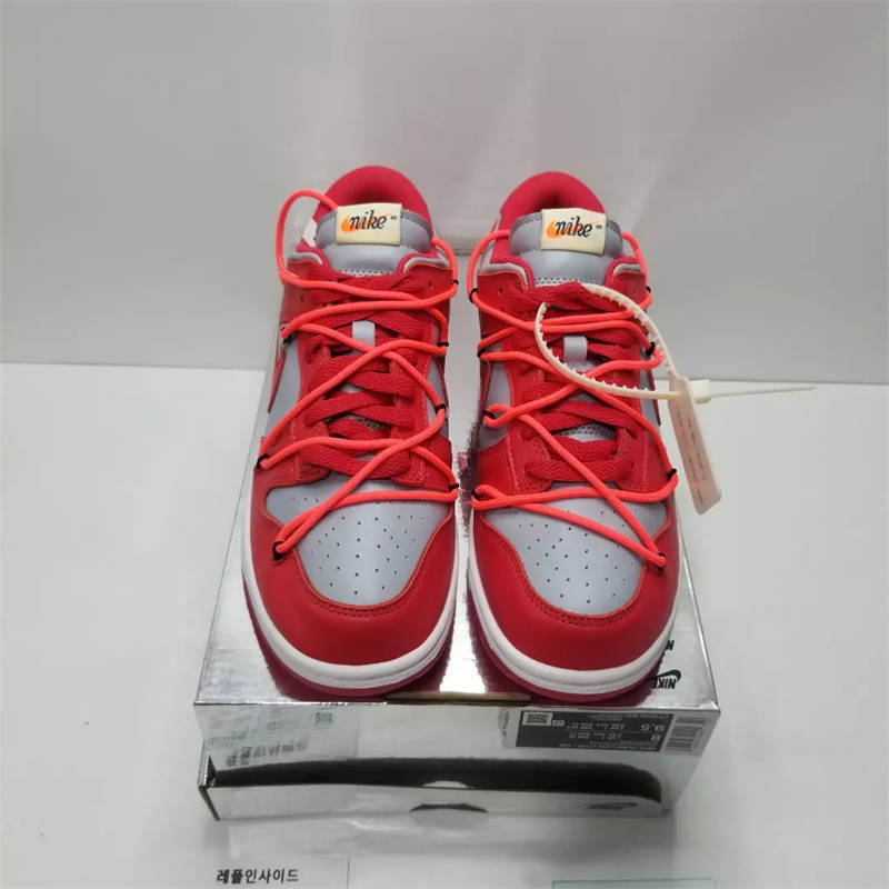  [NIKE] 나이키 X 오프화이트 SB 덩크 로우 유니버시티 레드 CT0856-600