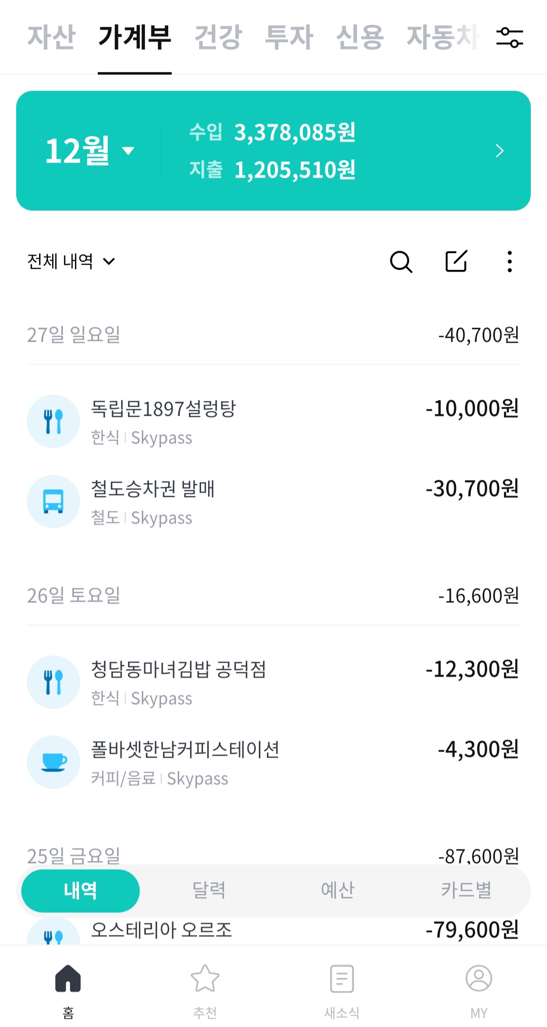  가계부 어플 뱅크샐러드 1년 사용 후기
