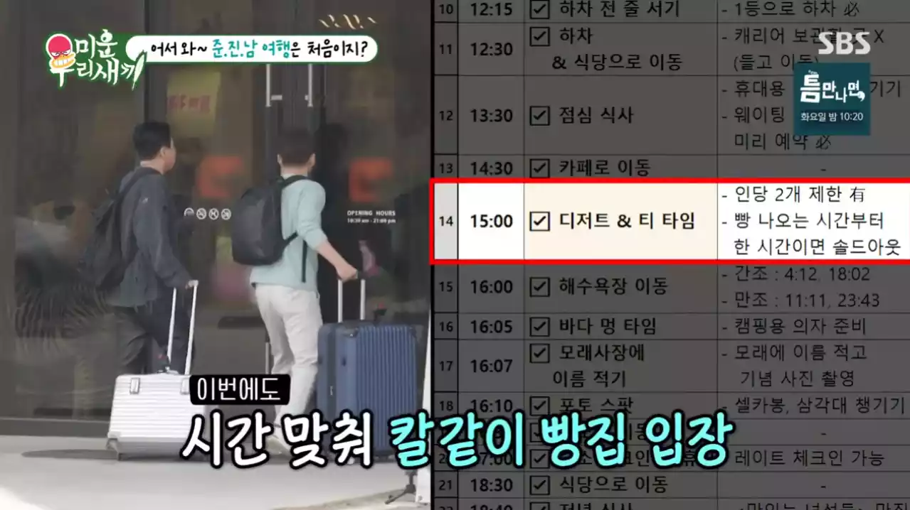 스케줄 표