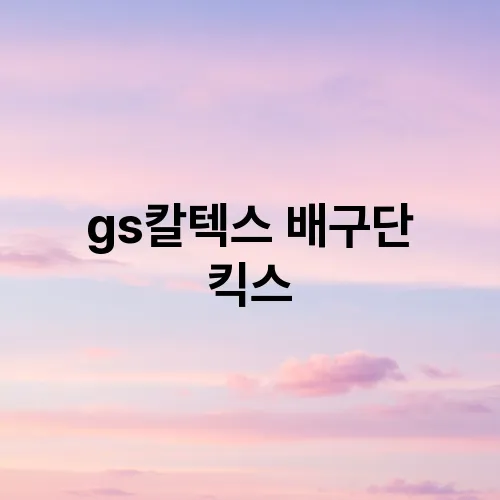 gs칼텍스 배구단 킥스