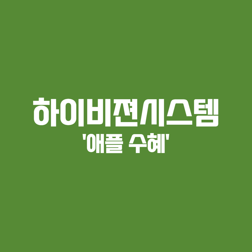  하이비젼시스템 '애플 수혜주'