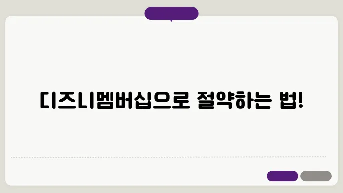 디즈니멤버십 꿀팁 총정리