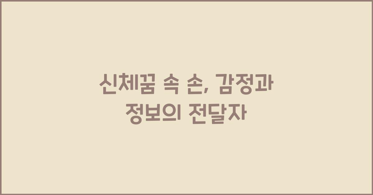 신체꿈 손꿈 손을 통해 파괴하는 꿈 손을 통해 보호하는 꿈 손에 물이 묻는 꿈 손을 통해 감정을 표현하는 꿈 손을 통해 정보를 전달하는 꿈