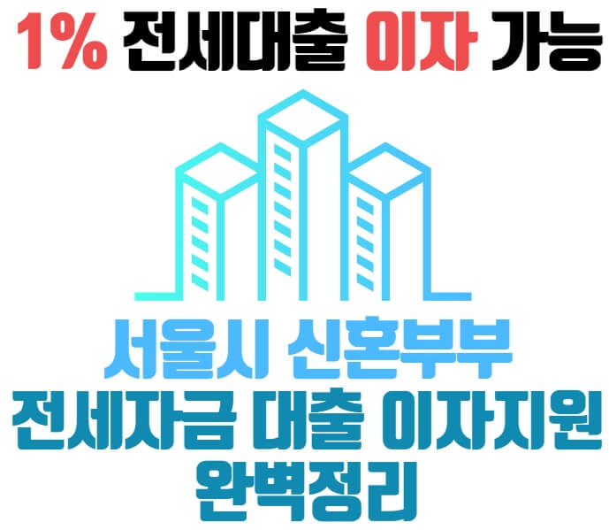 서울시-신혼부부-전세자금-대출-이자지원