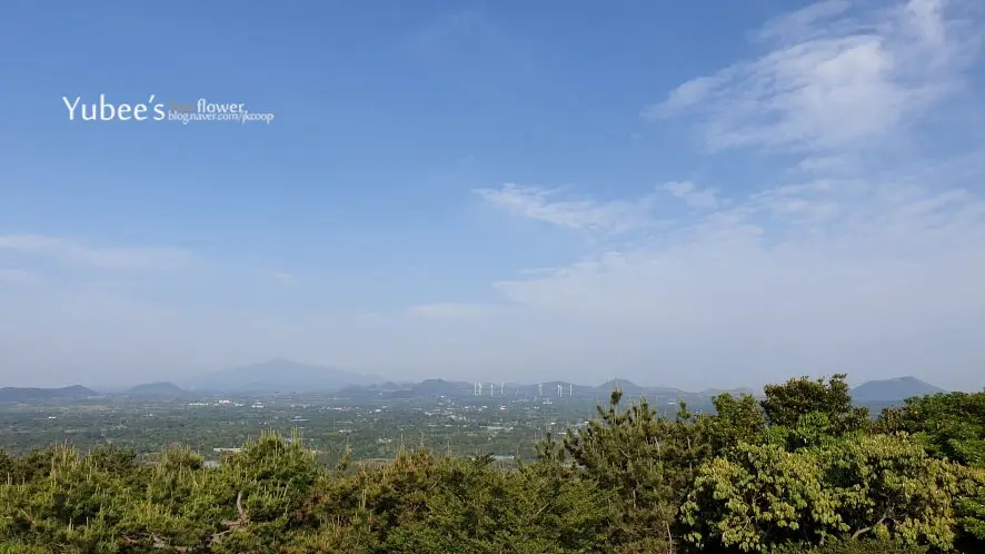 대수산봉 큰물메오름에서 본 한라산 경치