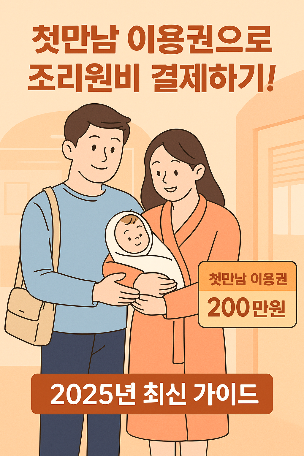 첫만남 이용권 조리원비 결제 이미지