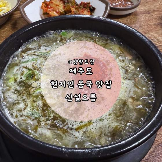 제주 신설오름 몸국