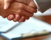 Handshake signifying agreement and resolution