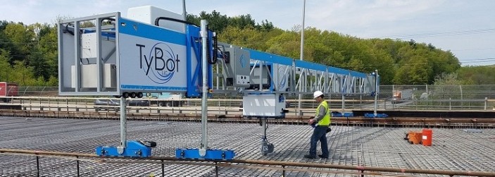 획기적인 철근 체결 속도...철근 묶는 로봇 타이봇(TyBot) VIDEO:Rebar-tying robot sets 2022 record with 11&#44;000+ ties in one day on Florida bridge
