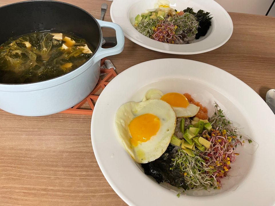 저녁 상 사진
