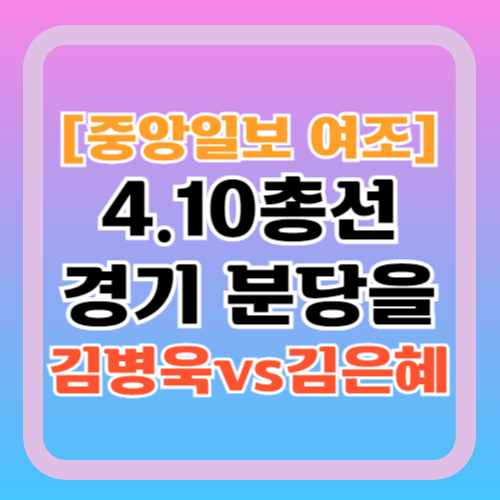 분당을-여론조사-김병욱-김은혜-지지율