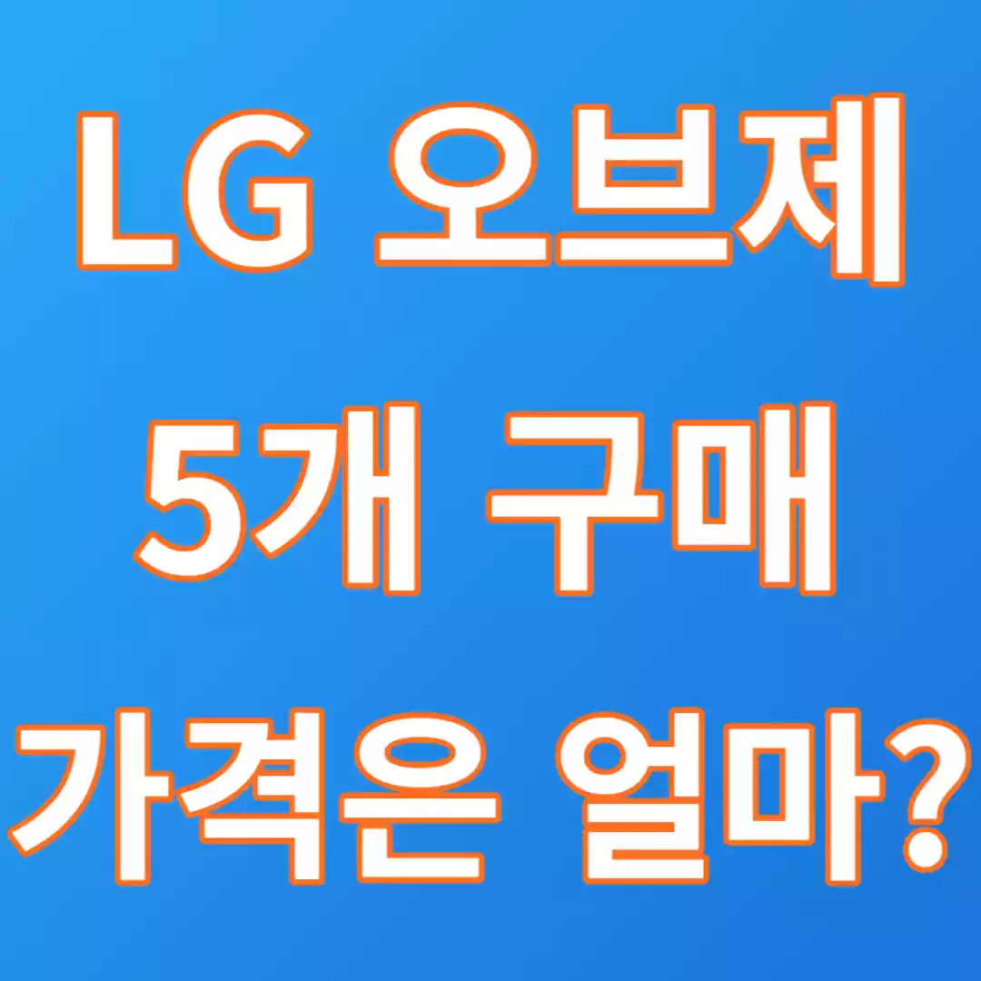 LG가전구매후기