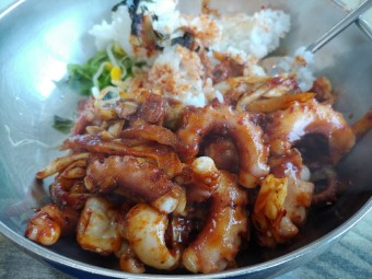 산낙불곱새 전골