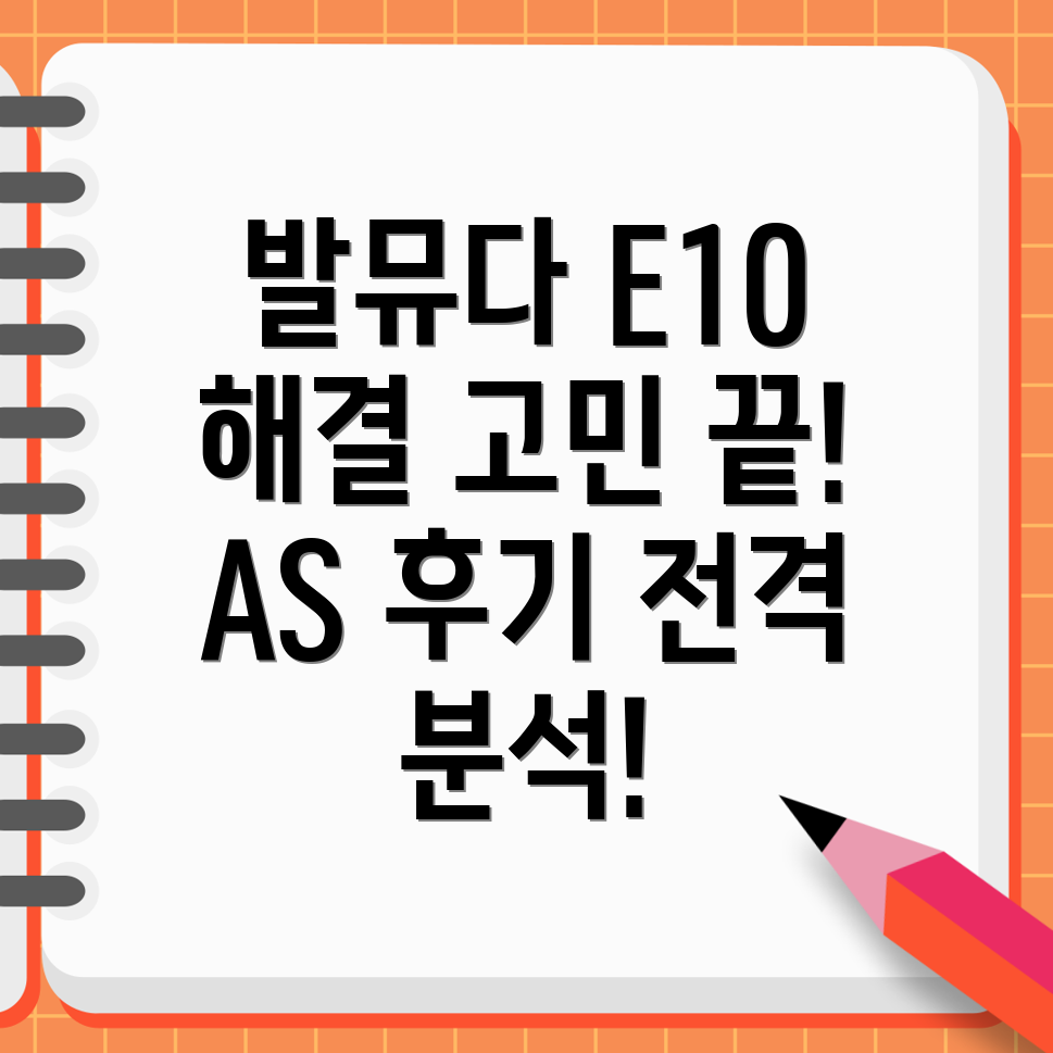 발뮤다 가습기 에러 코드 E10