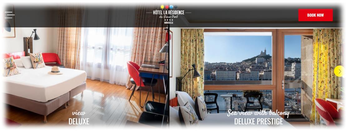 H&ocirc;tel La Residence Du Vieux Port (호텔 라 레지던스 뒤 뷰 포트) 홈페이지 둘러보기 ; 남프랑스 마르세유 호텔