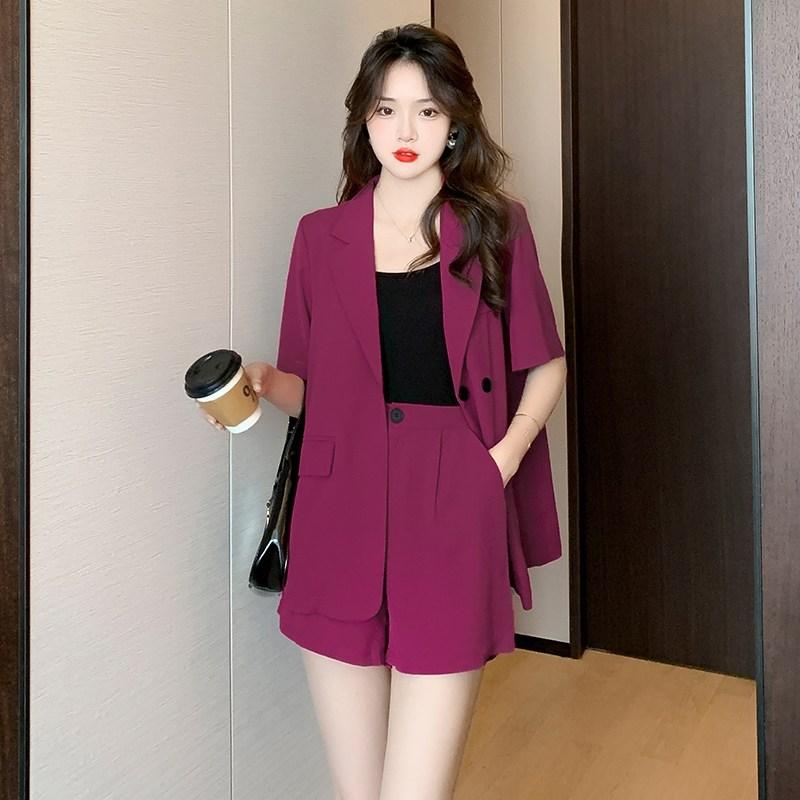 핫팬츠 세트 반팔 투피스 캐주얼 정장