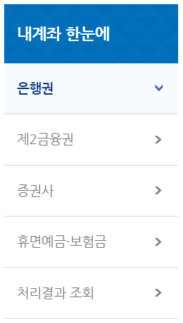 휴면계좌 통합조회