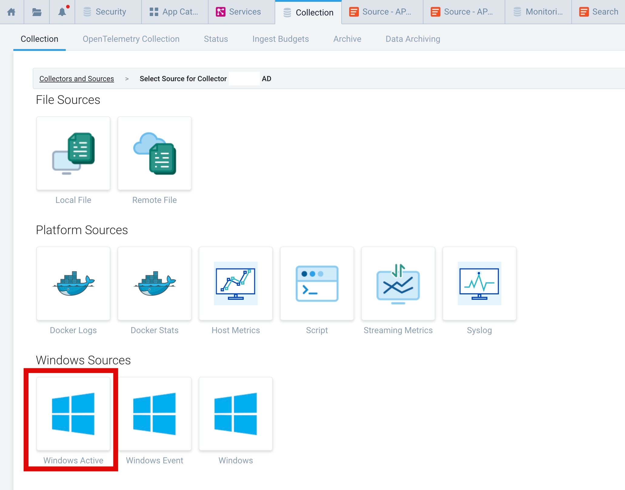 Sumo Logic Windows Active Directory Inventory