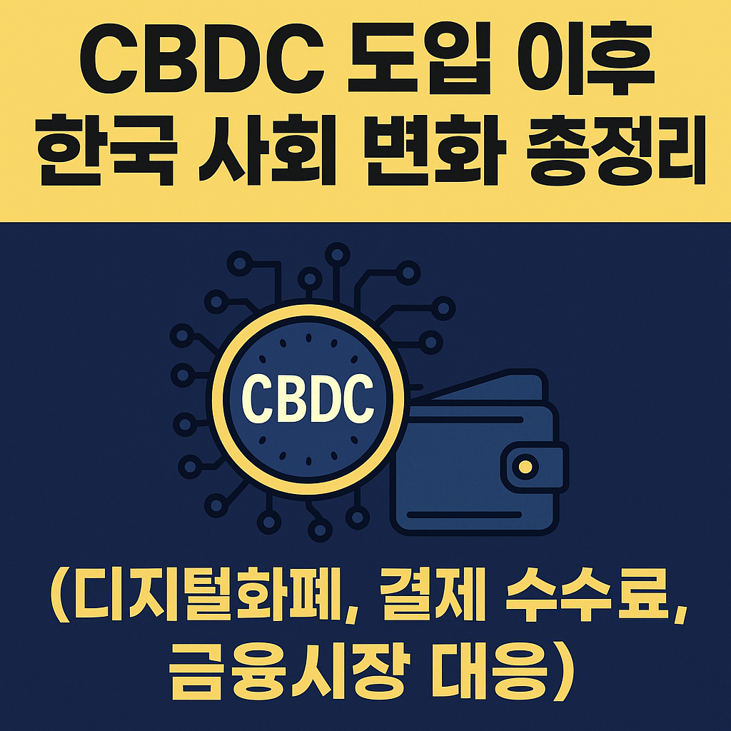 CBDC 도입 이후 한국 사회 변화 총정리