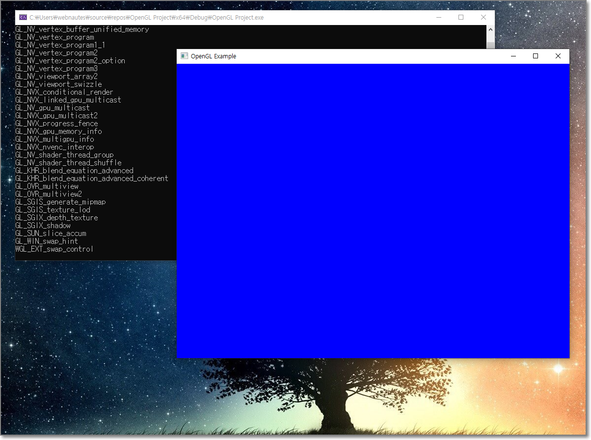 Visual Studio 2019에 OpenGL 개발 환경 만들기 ( GLFW / GLEW )