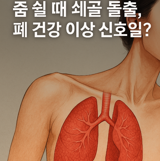 숨 쉴때 쇄골 돌출, 폐 건강 이상 신호 관련