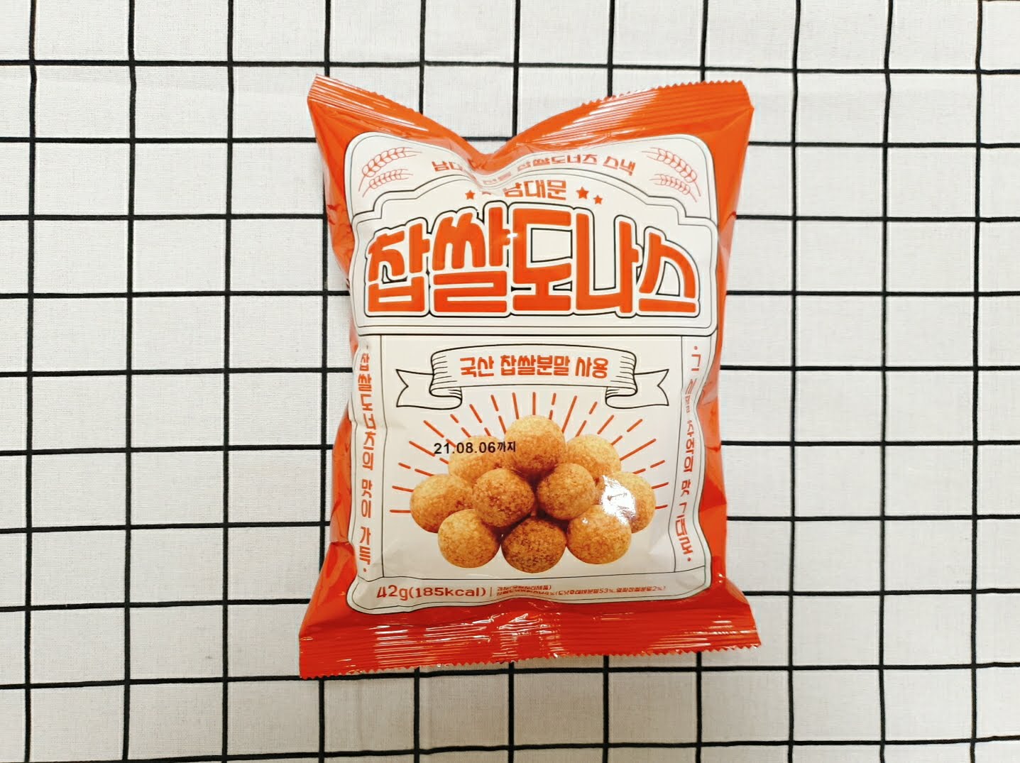 남대문 찹쌀 도나스 도너츠 맛 과자 간식으로 좋아요.