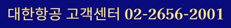 대한항공 고객센터 상담원 연결