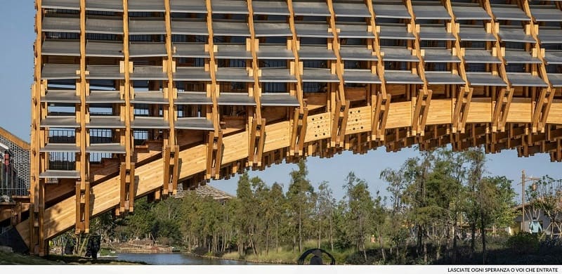  루오 스튜디오 굴루 수변 아치형 목재교 VIDEO: Timber Bridge in Gulou Waterfront by LUO studio