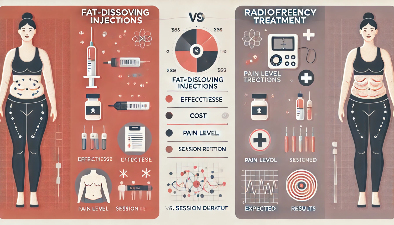 지방분해주사 vs 고주파 시술: 효과 & 비용 비교